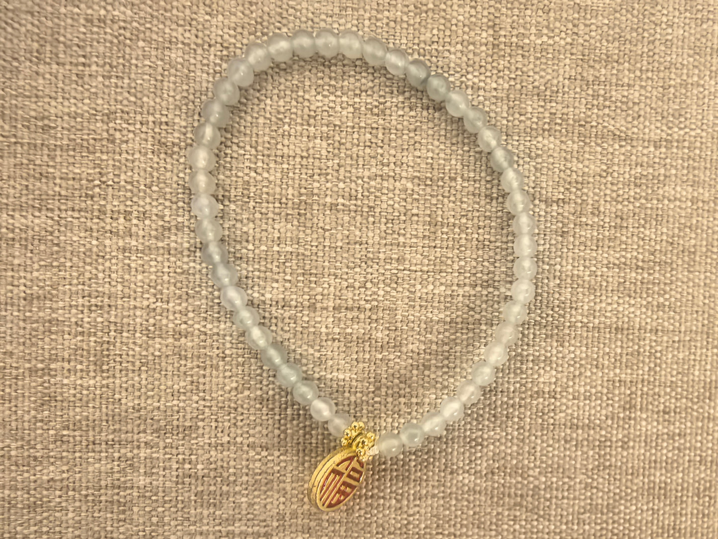 Natural Grade-A Jadeite Beaded Bracelet – High Icy Burmese Jade Mini Beads 3.8mm