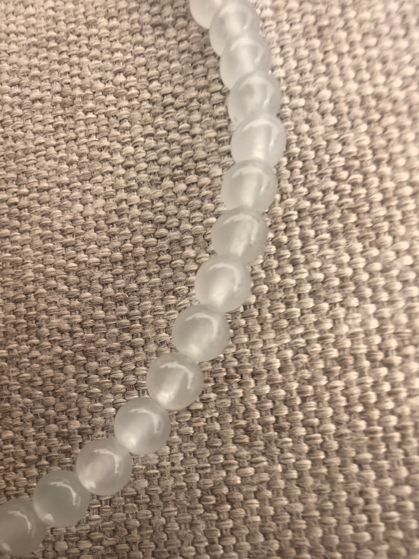 Natural Grade-A Jadeite Beaded Bracelet – High Icy Burmese Jade Mini Beads 3.8mm