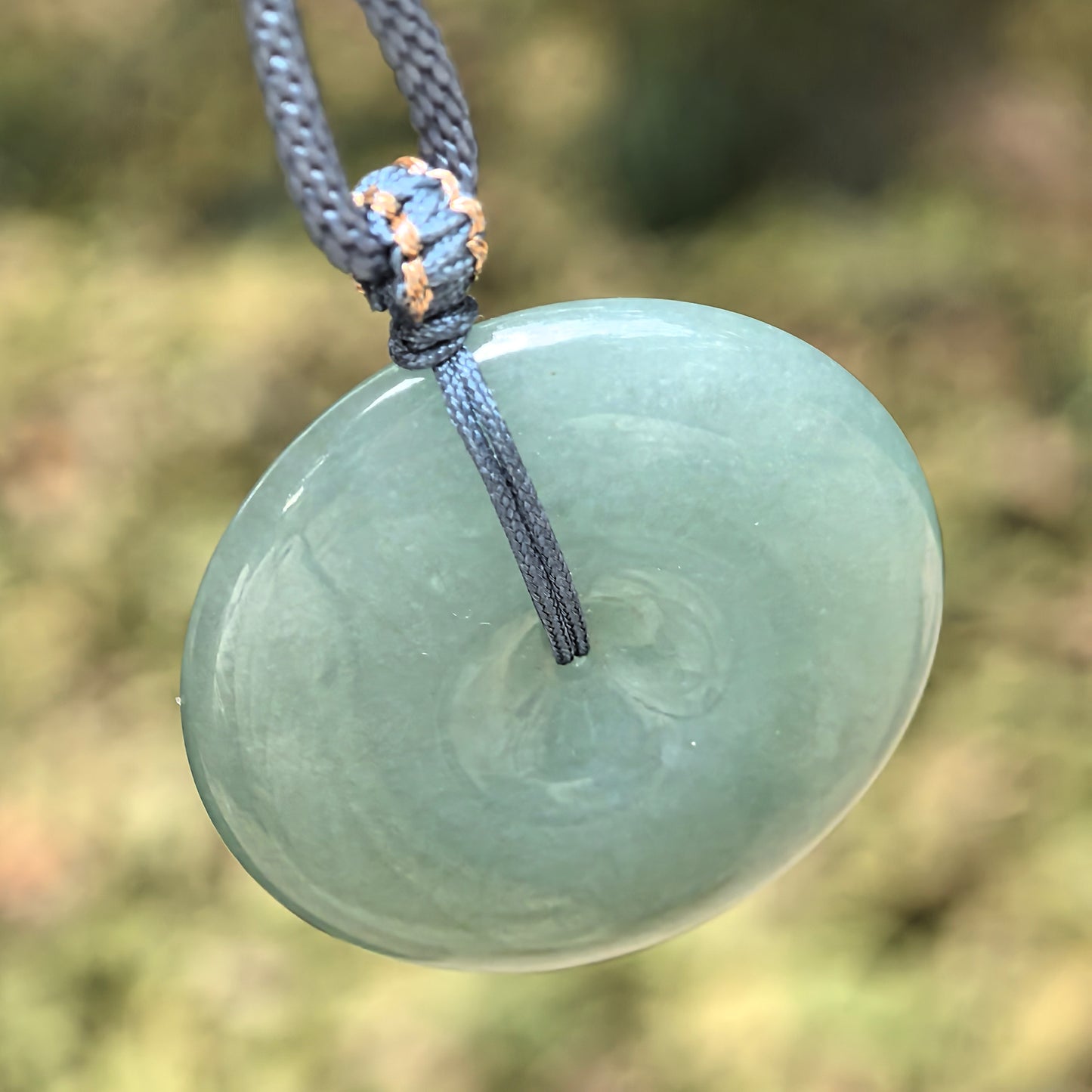 Natural Grade-A Green Glutinous Jadeite Peace Pendant · Burmese Jadeite