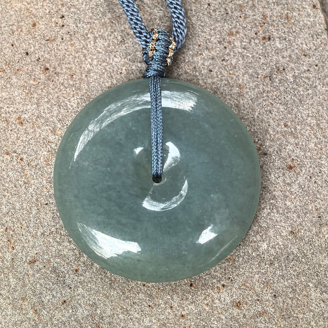 Natural Grade-A Green Glutinous Jadeite Peace Pendant · Burmese Jadeite