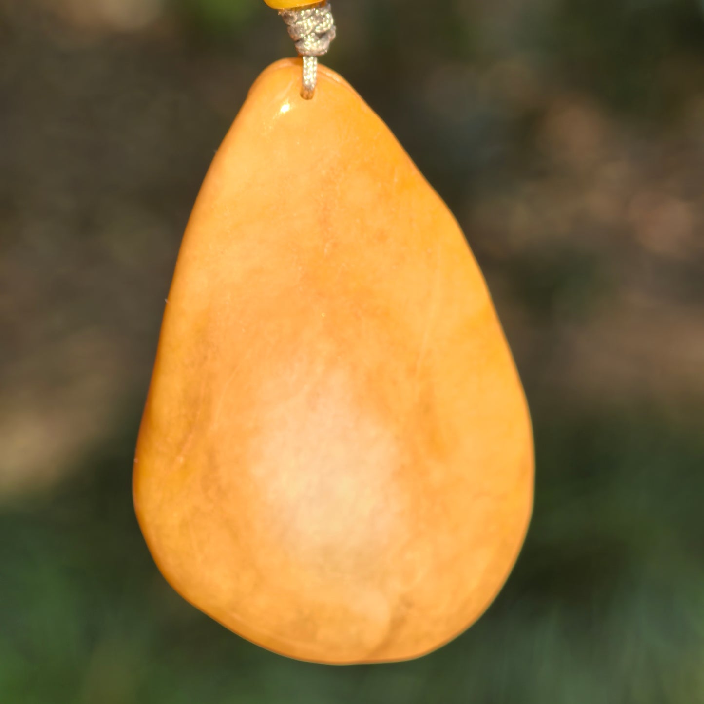 Natural Grade-A Jadeite Glutinous Icy Yellow “Monkey King Returns” Pendant · Burmese Jade