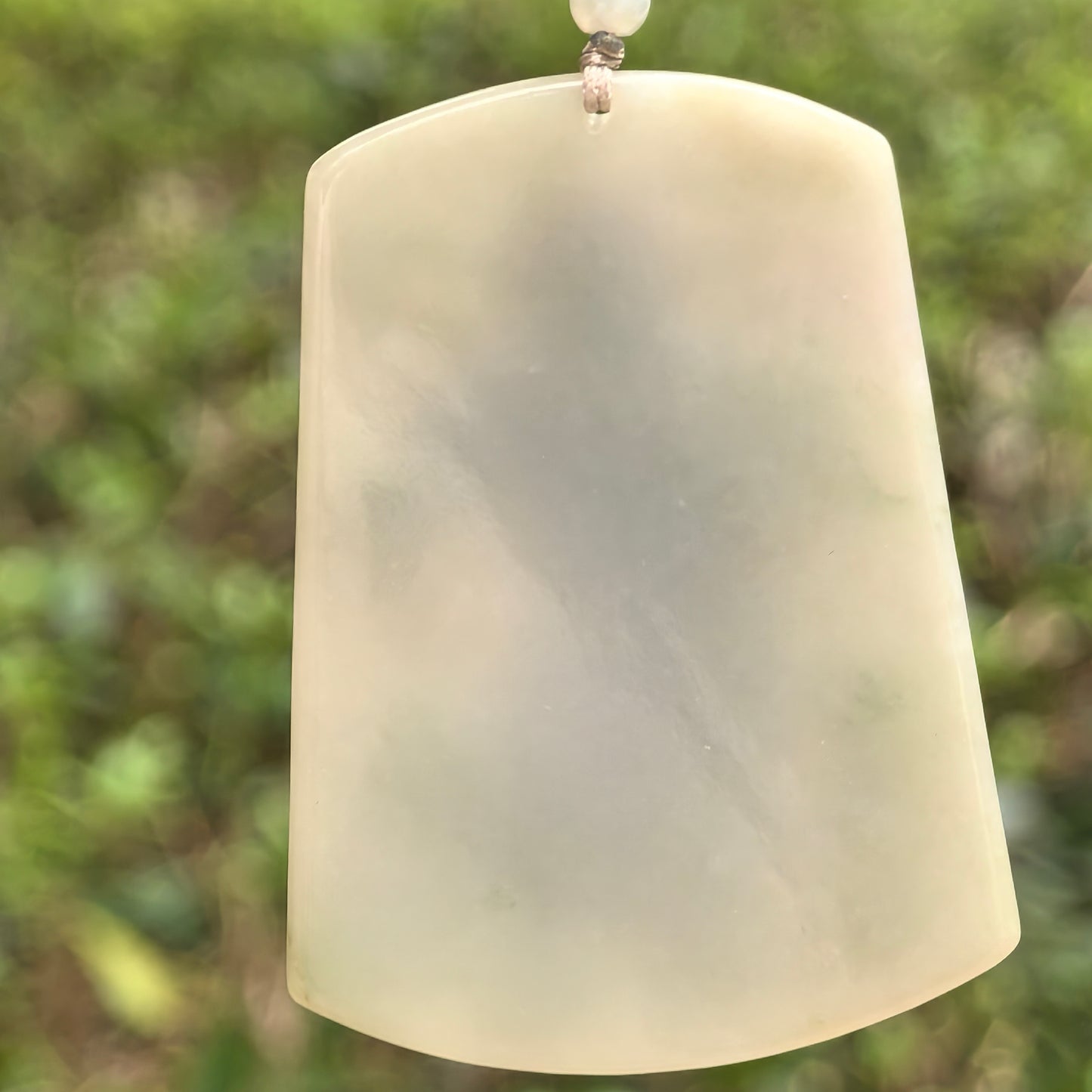 Natural Grade-A Glutinous Jadeite Guan Gong Pendant ·Burmese Jade