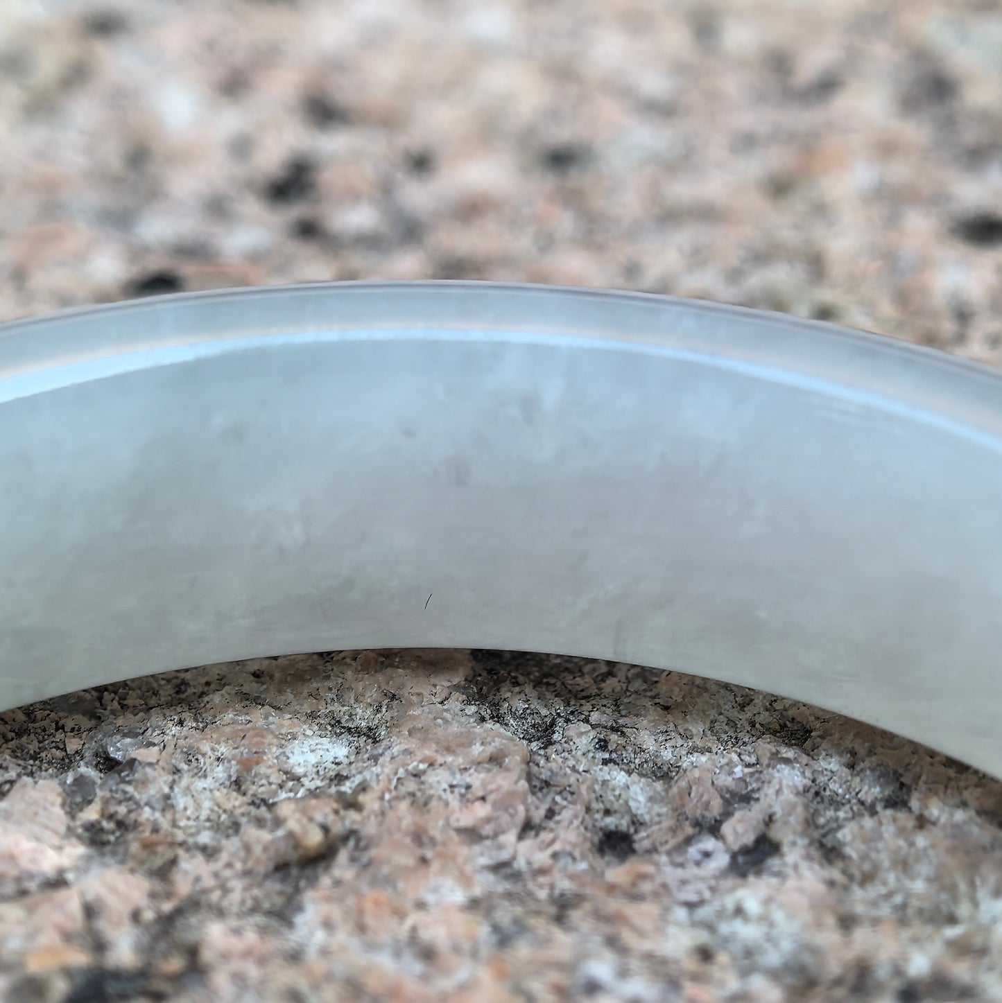 Natural Grade-A Jadeite Glutinous Icy White Classic D-shape Bangle · Burmese Jade
